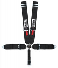 Load image into Gallery viewer, CROW SAFETY GEAR 11144 Kam Lock Lap Belt 5-Way Black Floor Mount