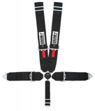 CROW SAFETY GEAR 11144 Kam Lock Lap Belt 5-Way Black Floor Mount