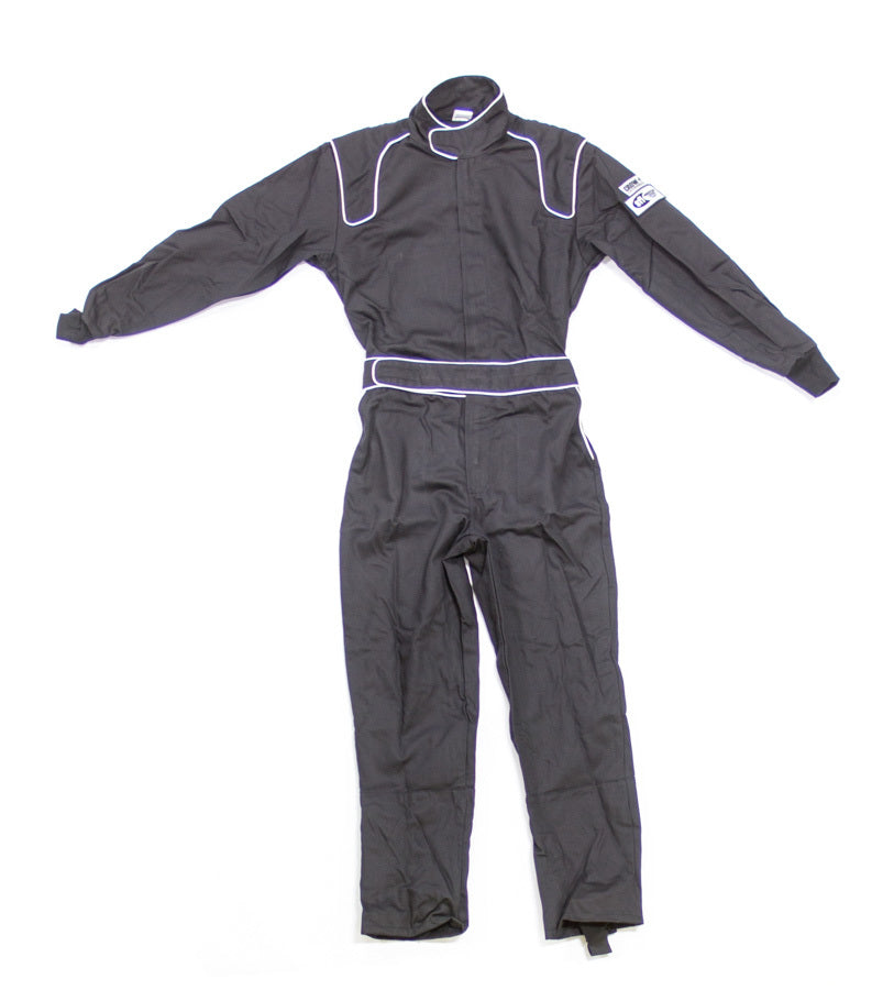 CROW SAFETY GEAR 24064 Driving Suit Junior BK Proban Small 1-Piece