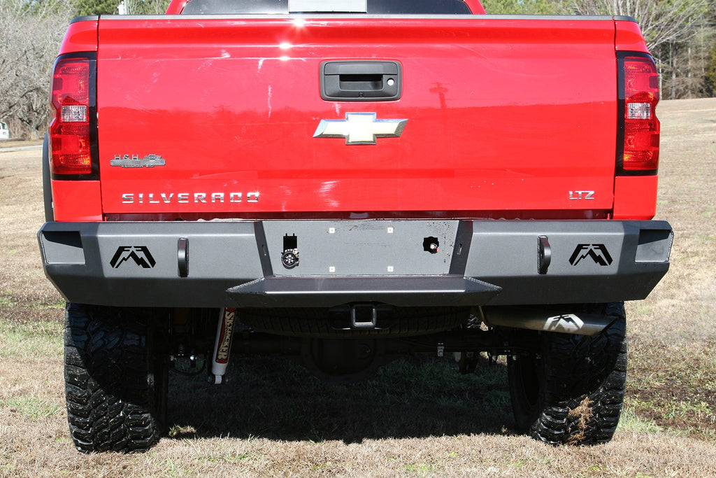 Fab Fours CS14-W3150-B Heavy Duty Rear Bumper for Select Chevrolet Silverado 1500, GMC Sierra
