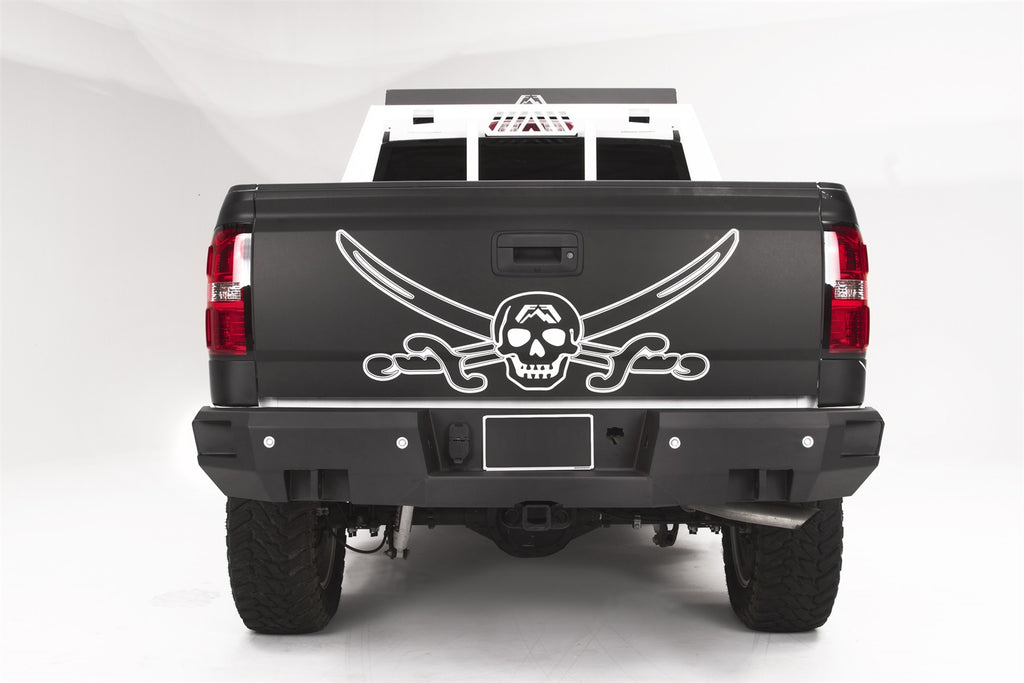 Fab Fours CS14-W3151-B Heavy Duty Rear Bumper for Select Chevrolet Silverado 1500, GMC Sierra