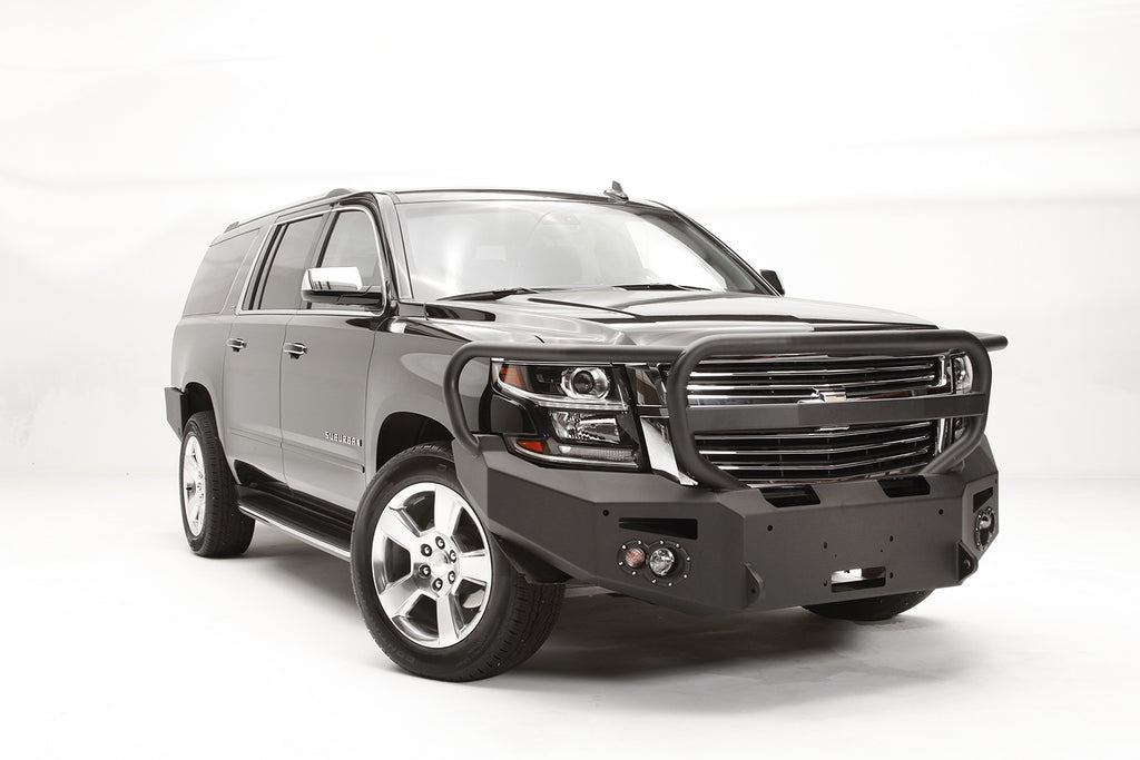 Fab Fours CS15-F3550-B Premium Winch Front Bumper for Select Chevrolet Suburban
