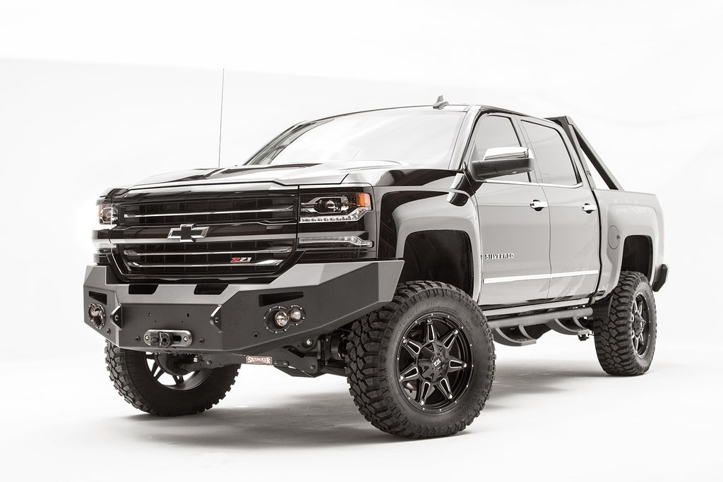 Fab Fours CS16-F3851-B Premium Winch Front Bumper for Select Chevrolet Silverado
