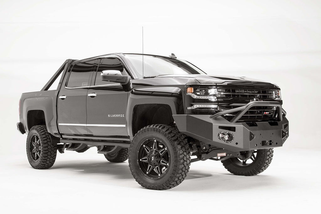 Fab Fours CS16-F3852-B Premium Winch Front Bumper for Select Chevrolet Silverado