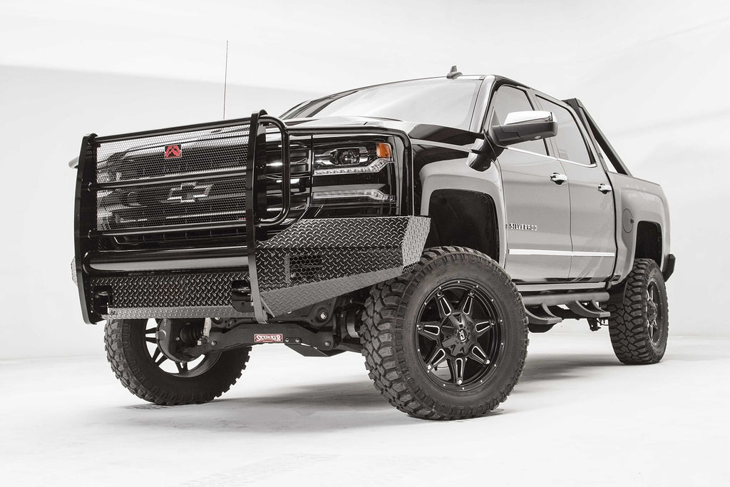 Fab Fours CS16-K3860-1 Black Steel Front Bumper for Select Chevrolet Silverado