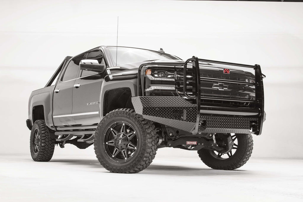 Fab Fours CS16-K3860-1 Black Steel Front Bumper for Select Chevrolet Silverado