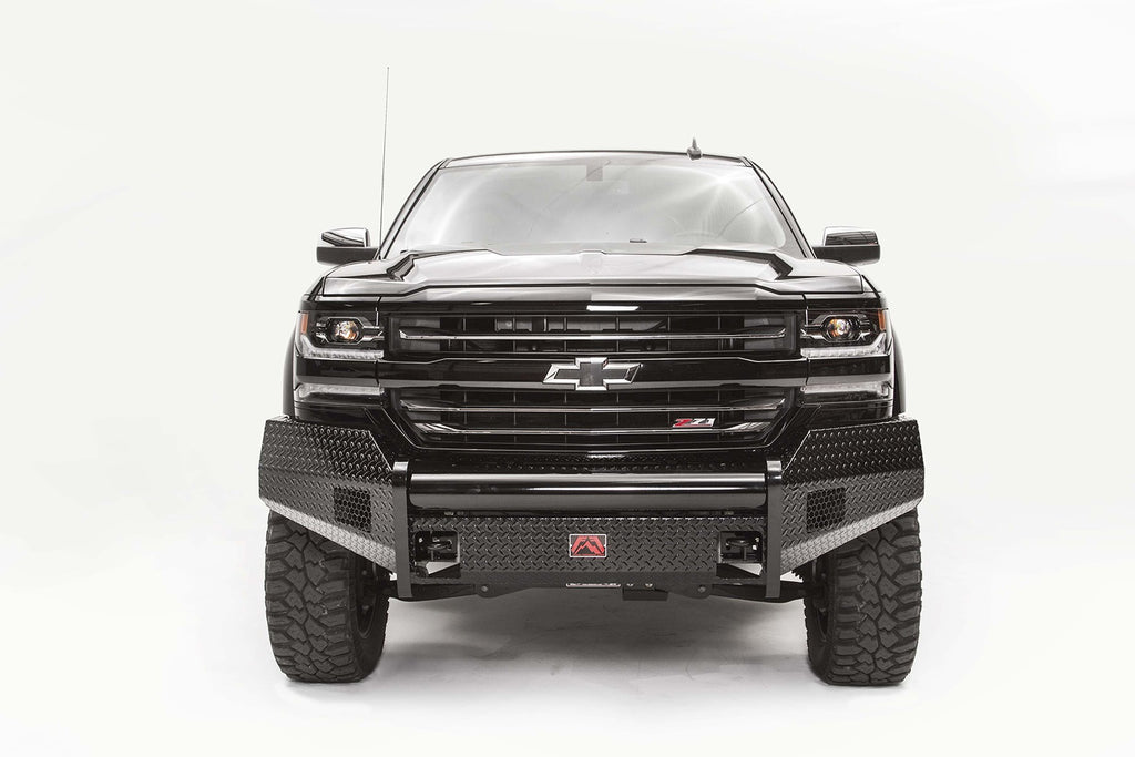 Fab Fours CS16-K3861-1 Black Steel Front Bumper for Select Chevrolet Silverado