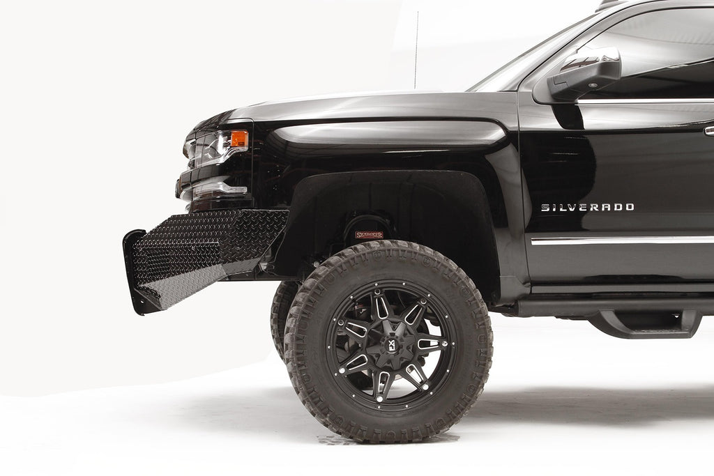 Fab Fours CS16-K3861-1 Black Steel Front Bumper for Select Chevrolet Silverado