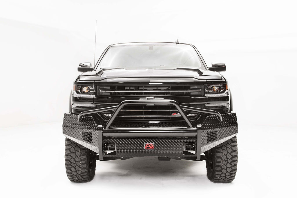 Fab Fours CS16-K3862-1 Black Steel Front Bumper for Select Chevrolet Silverado