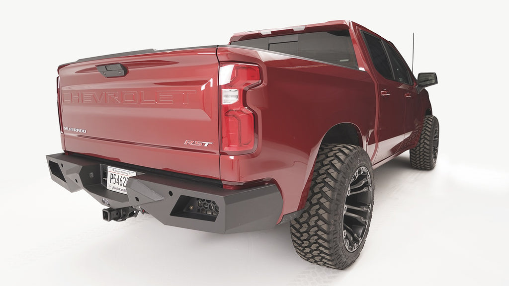 Fab Fours CS19-E4051-1 Vengeance Rear Bumper for Select Chevrolet Silverado 1500, Chevrolet Silverado LTD, GMC Sierra 1500, GMC Sierra Limited