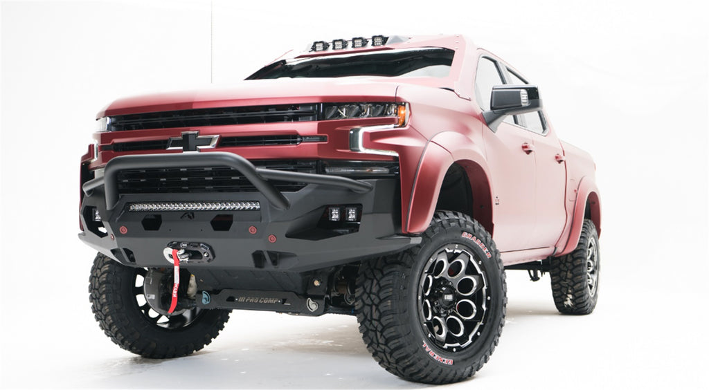Fab Fours CS19-X4052-1 Matrix Front Bumper for Select Chevrolet Silverado 1500, Chevrolet Silverado LTD