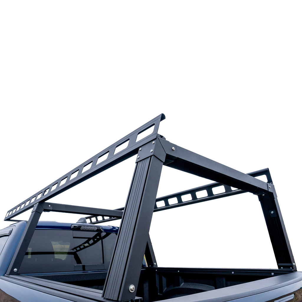 Black Horse Off Road CSFRHD8B Base K2 Over Cab Rack for Select Chevrolet Avalanche 1500, Chevrolet Silverado 1500, Chevrolet Silverado HD, Chevrolet Silverado HD, Dodge Ram 1500, Dodge Ram 2500, Dodge Ram 3500, Ford F-150, Ford F-250 Super Duty, Ford