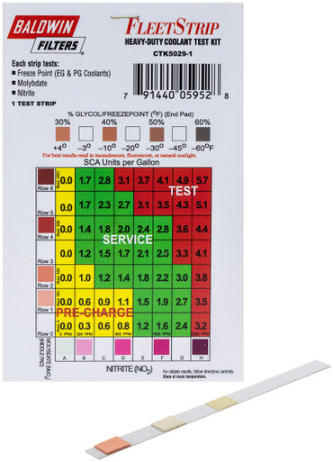 Baldwin CTK5029-1 FleetStrip Coolant Test Strip Only