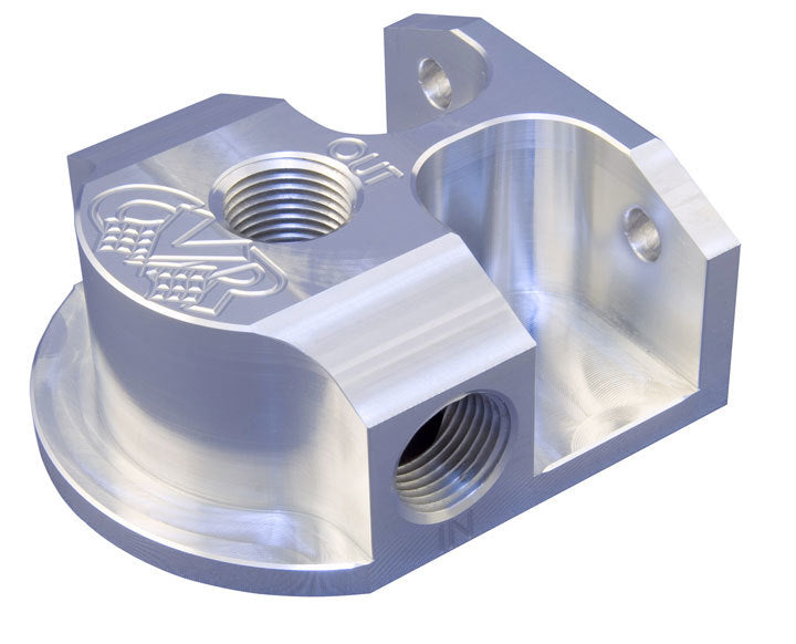 CVR PERFORMANCE OFM61 Billet Alum Remote Oil Filter Mount GM