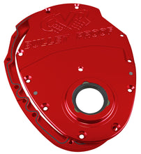 Load image into Gallery viewer, CVR PERFORMANCE TC2350R SBC Billet Timing Cover 2-Piece Red