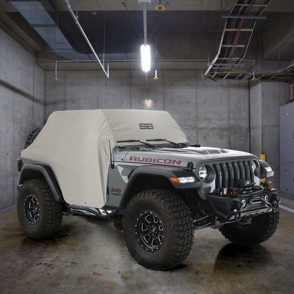 Cab-Cover-WO-Door-Flap---Water-Resistant---Gray