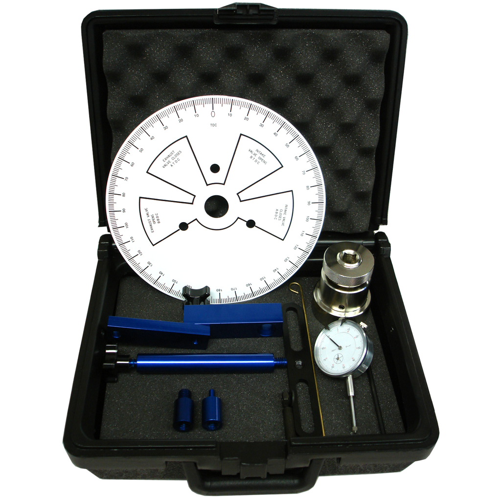 Camshaft-Degree-Wheel-Kit;-Gm-Ls;-Heads-Off;-9In-Wheel-With-Dial-Indicator