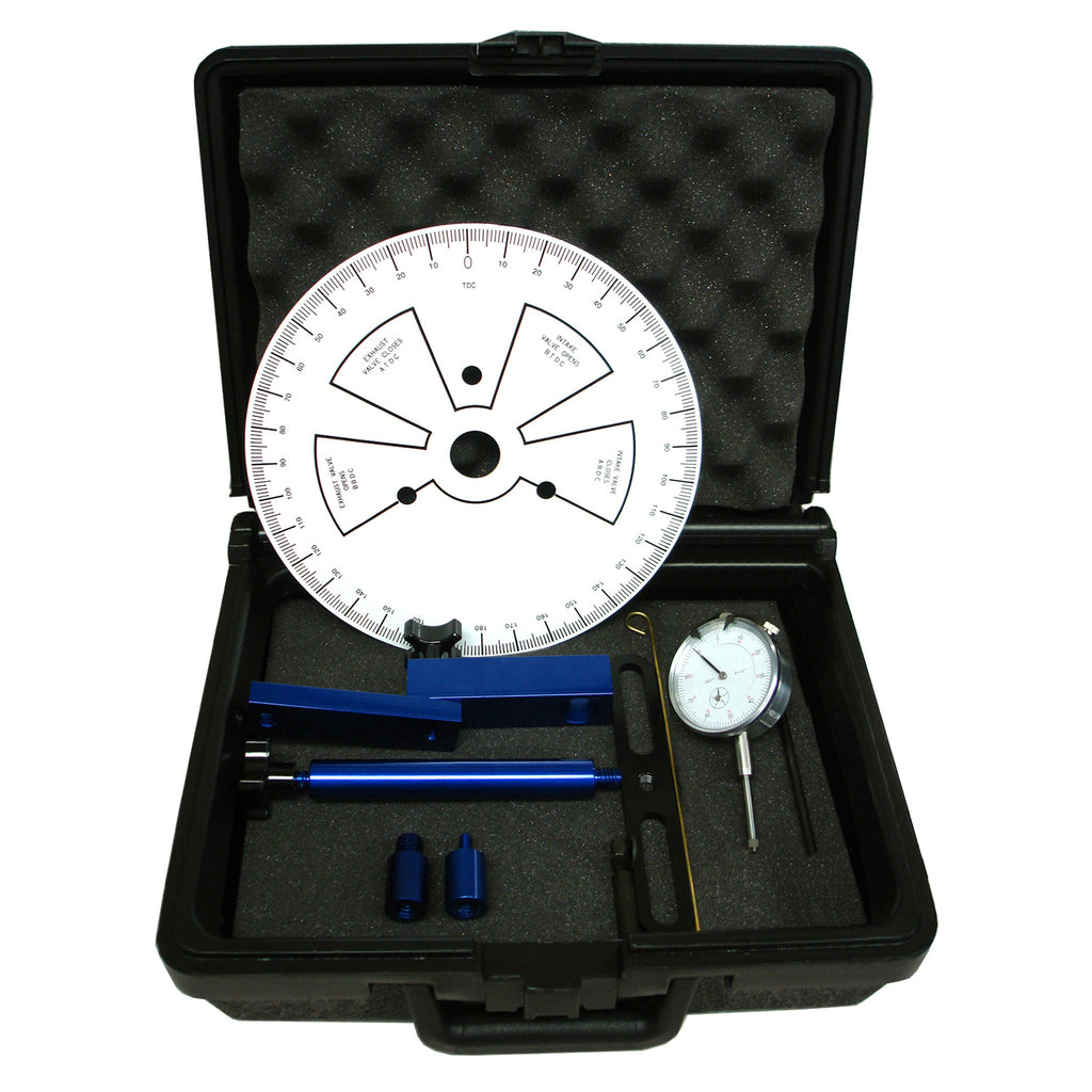 Camshaft-Degree-Wheel-Kit;-Universal;-Heads-Off;-9-Wheel-With-Dial-Indicator