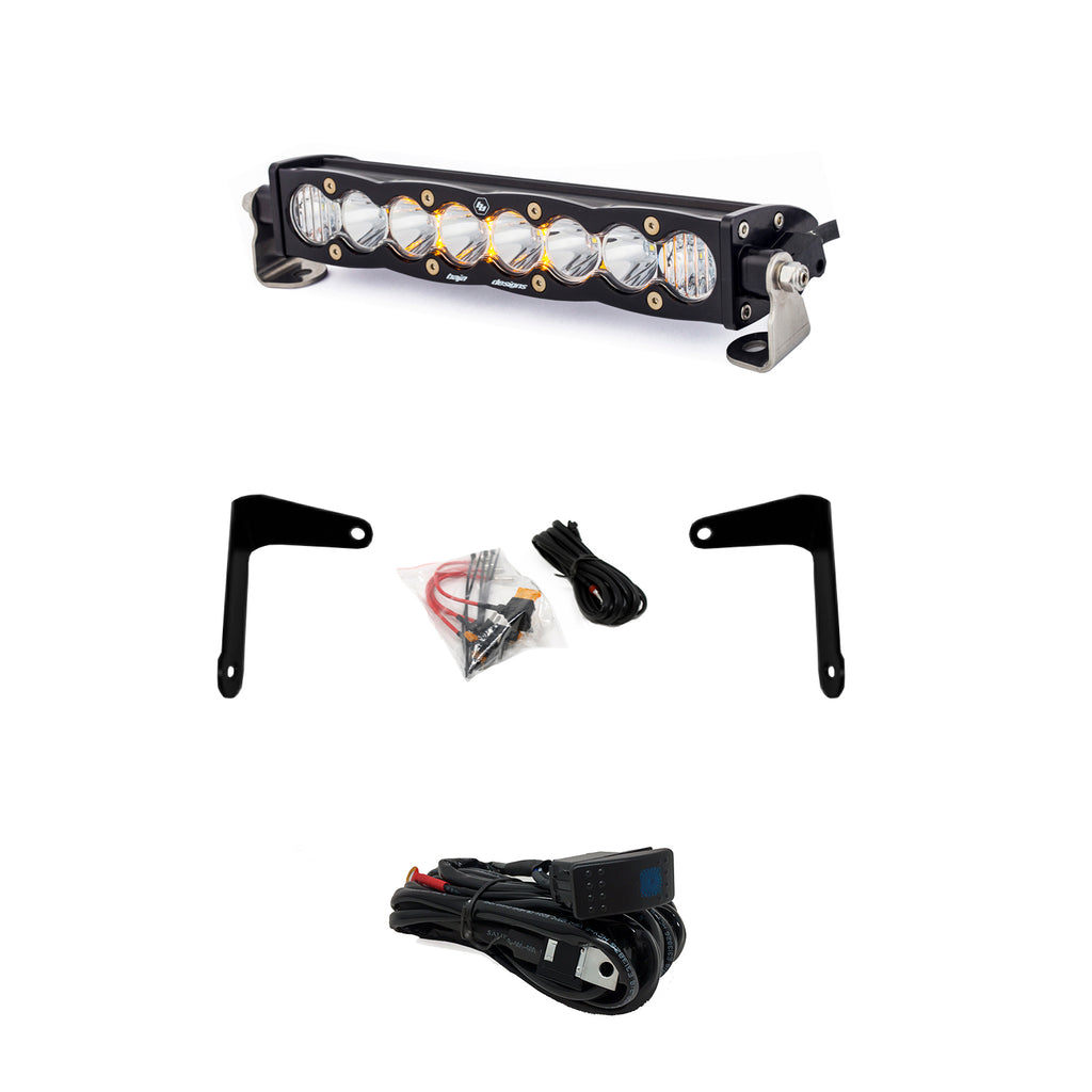 Can-Am-X3-Shock-Mount-Kit-W10-Inch-S8-Light-Bar-Clear-Baja-Designs
