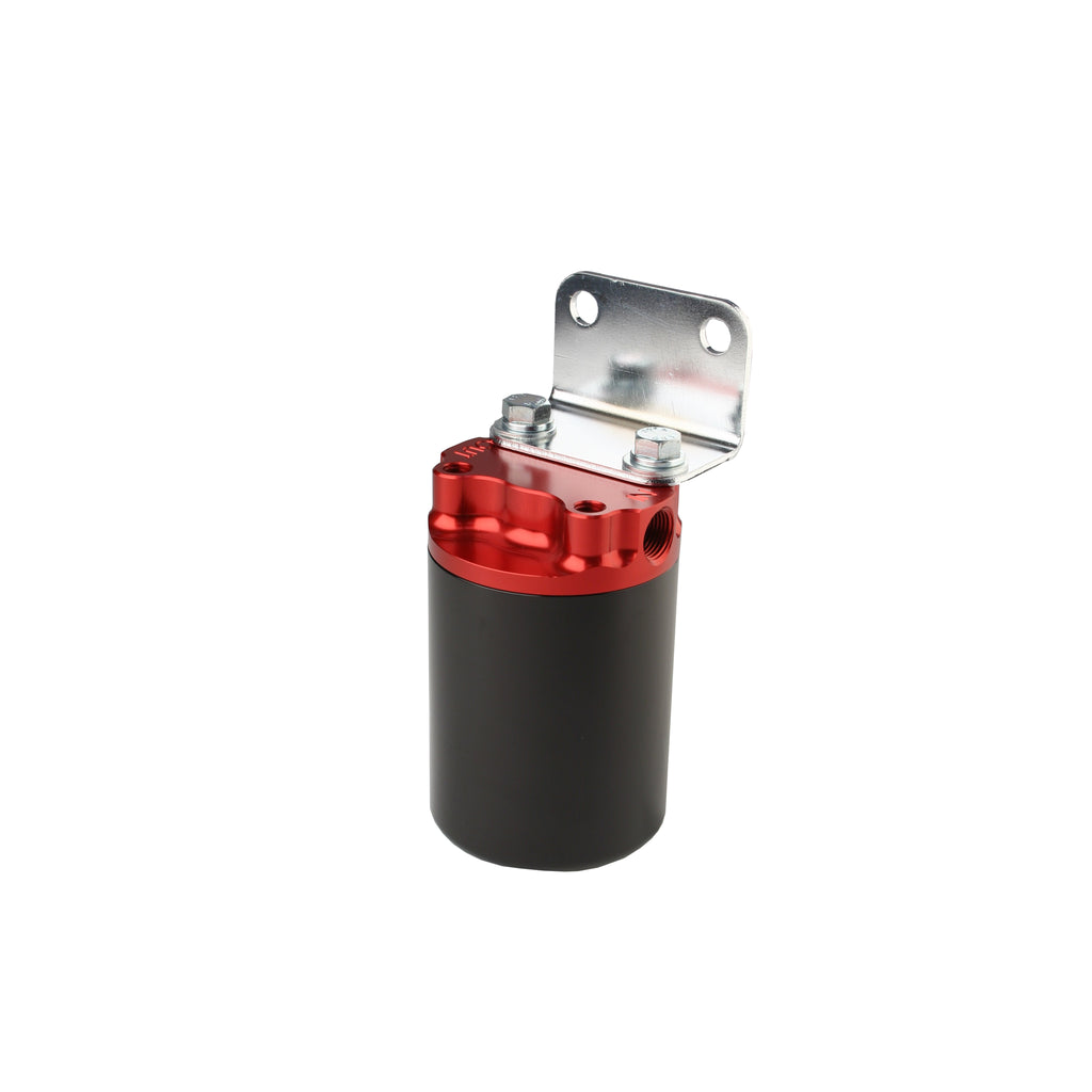 Canister-Fuel-Filter---38-Npt100-Micron-(Red-Housing-WBlack-Sleeve)