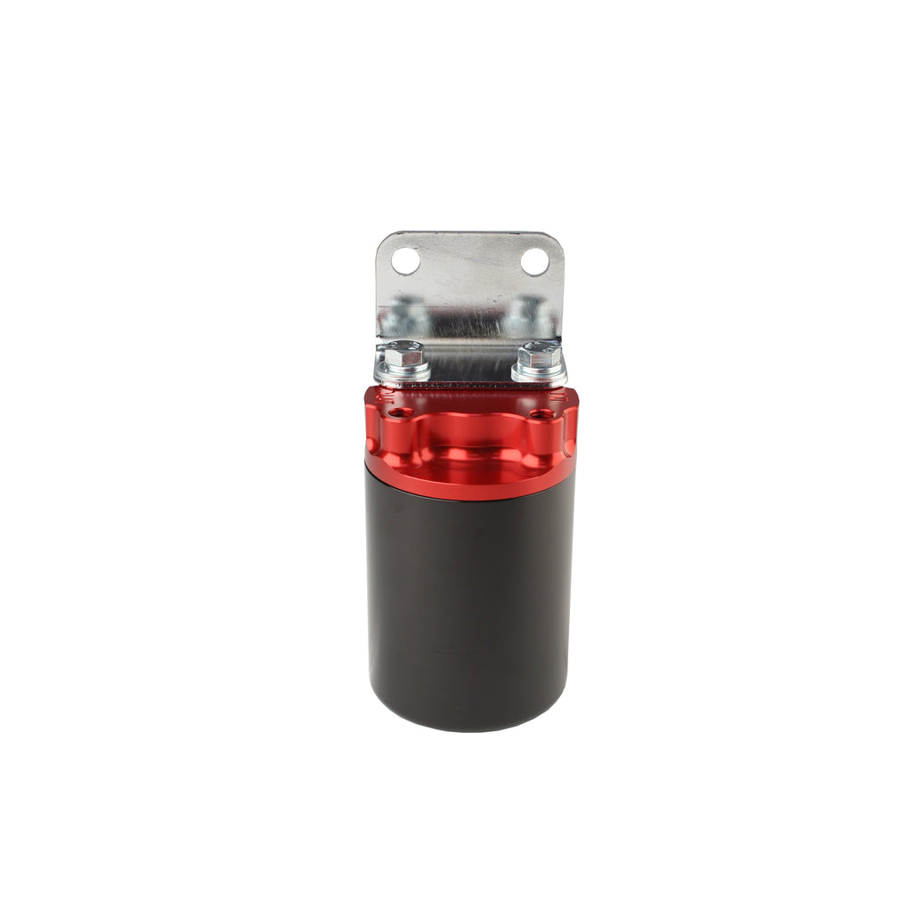 Canister-Fuel-Filter---38-Npt100-Micron-(Red-Housing-WBlack-Sleeve)