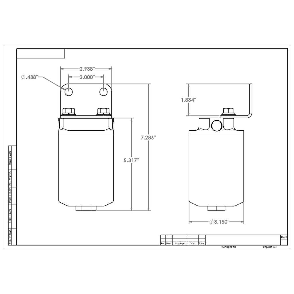 Canister-Fuel-Filter---38-Npt100-Micron-(Red-Housing-WBlack-Sleeve)
