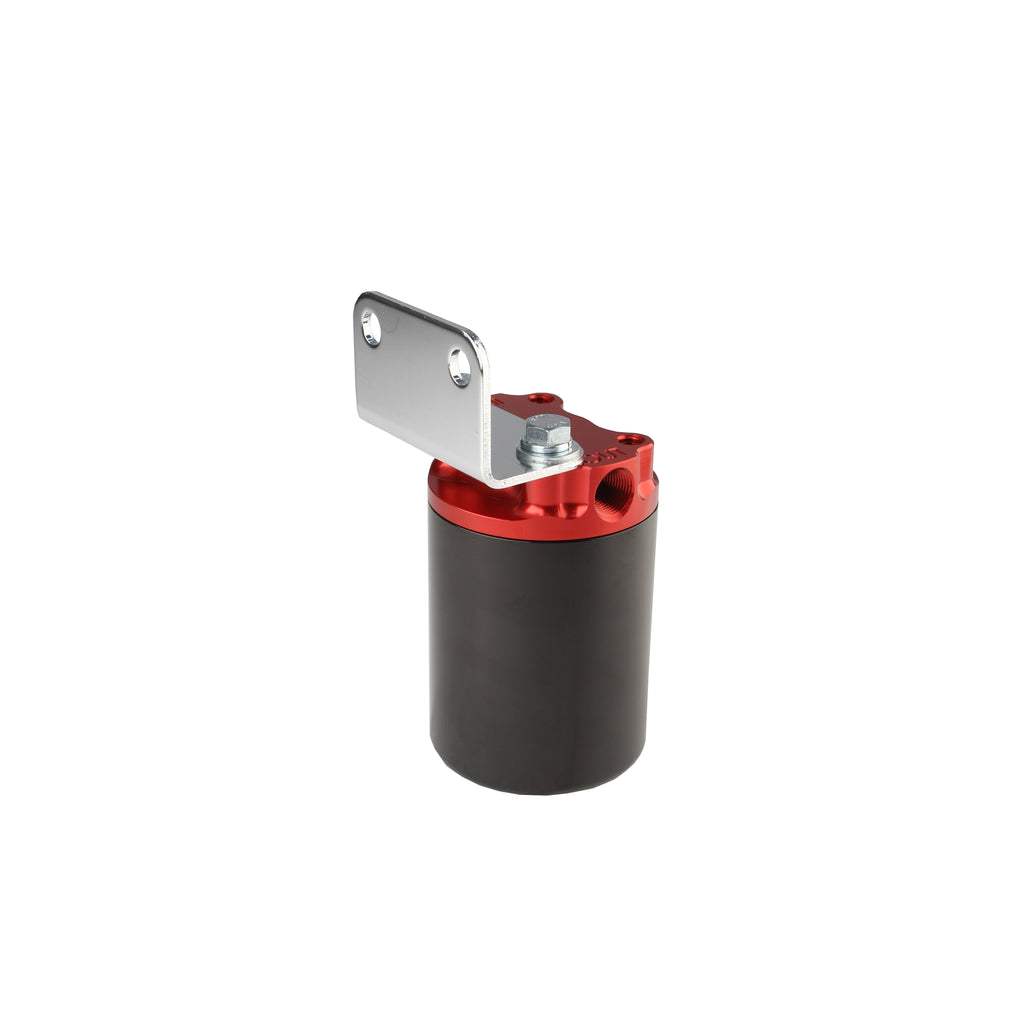 Canister-Fuel-Filter---38-Npt100-Micron-(Red-Housing-WBlack-Sleeve)