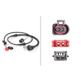 Hella 012806161 Capteur, vitesse de roue
