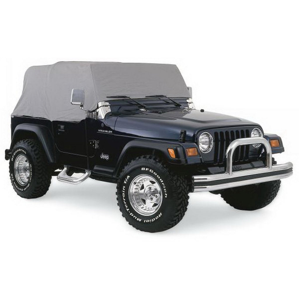 Car-Cover-1976-2006-Jeep-Wrangler;-3-Layer-Cab-Cover;-Gray