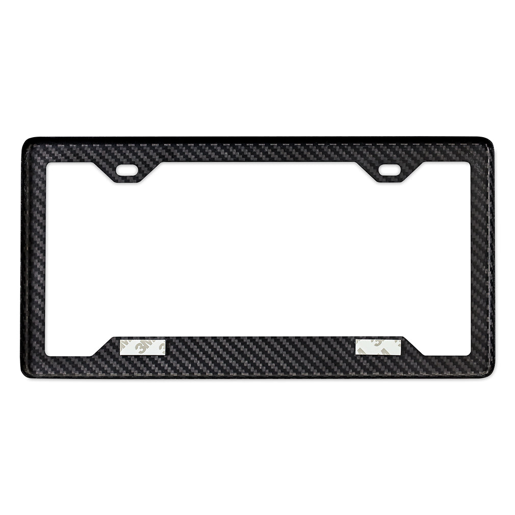 Carbon-Fiber-License-Plate-Frame,-Gloss-Carbon-Fiber