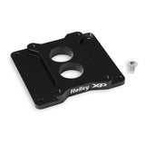 Holley 17-90 Carburetor Adapter Plate - Black Anodized Billet