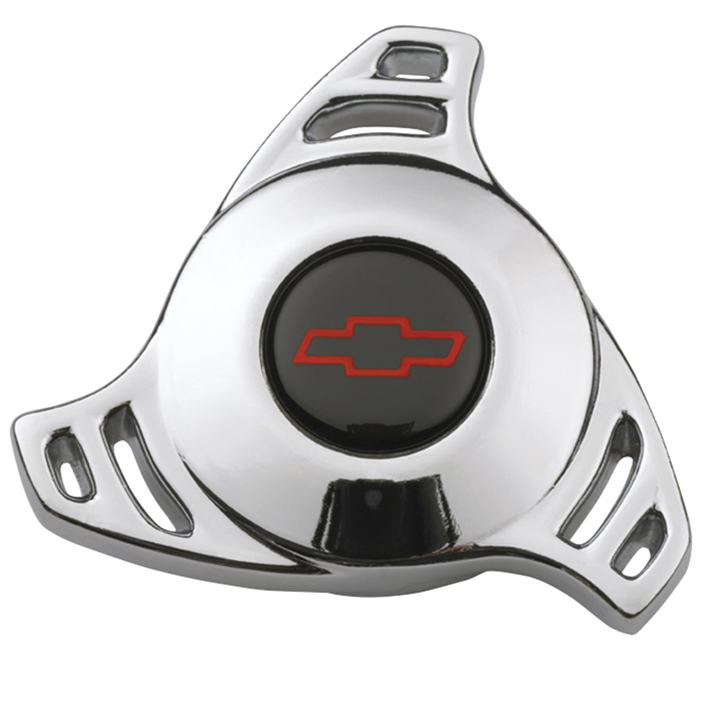 Carburetor-Air-Cleaner-Center-Nut;-Large-High-Tech-Style;-Bowtie-Center;-Chrome