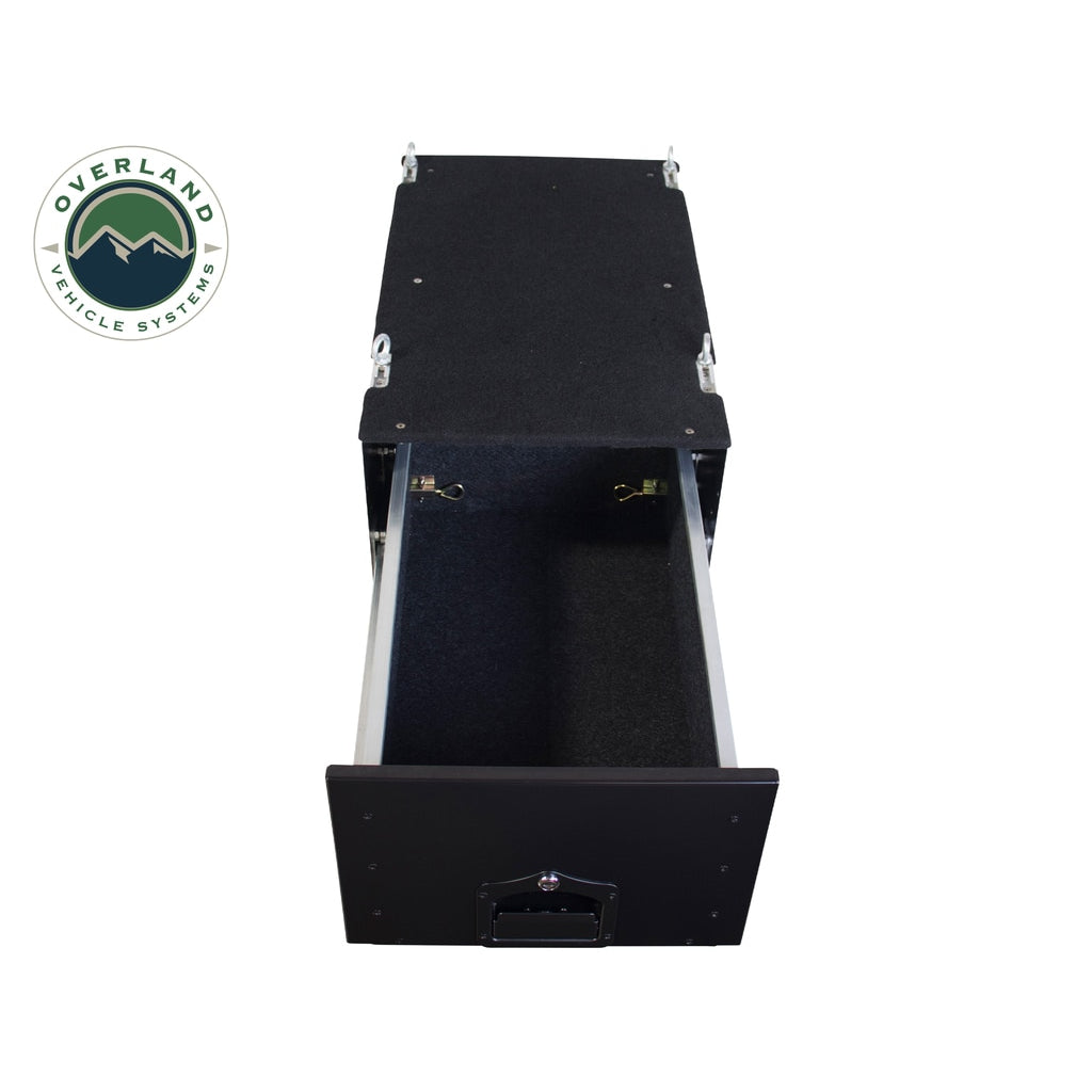 Cargo-Box-With-Slide-Out-Drawer-Size-Black-Powder-Coat-Universal-Overland-Vehicle-Systems