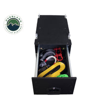 Load image into Gallery viewer, Cargo-Box-With-Slide-Out-Drawer-Size-Black-Powder-Coat-Universal-Overland-Vehicle-Systems