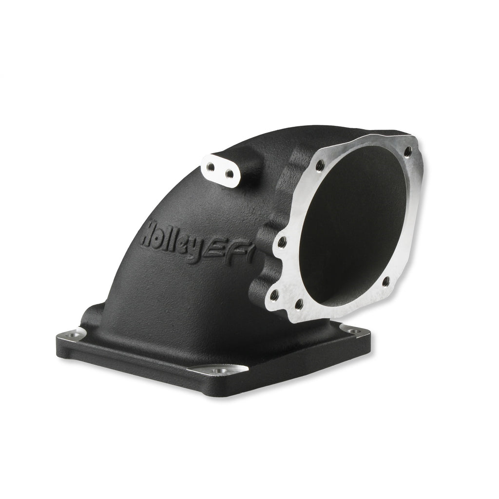 Cast-Aluminum-4500-Efi-Throttle-Body-Intake-Elbow-Ford-5.0-To-4500-Black-Finish