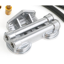 Load image into Gallery viewer, Cast-Aluminum-Oil-Filter-Integration-Kit-For-Ls-Swap-Oil-Pans;-Dual-Filter195964-Pontiac-Engines