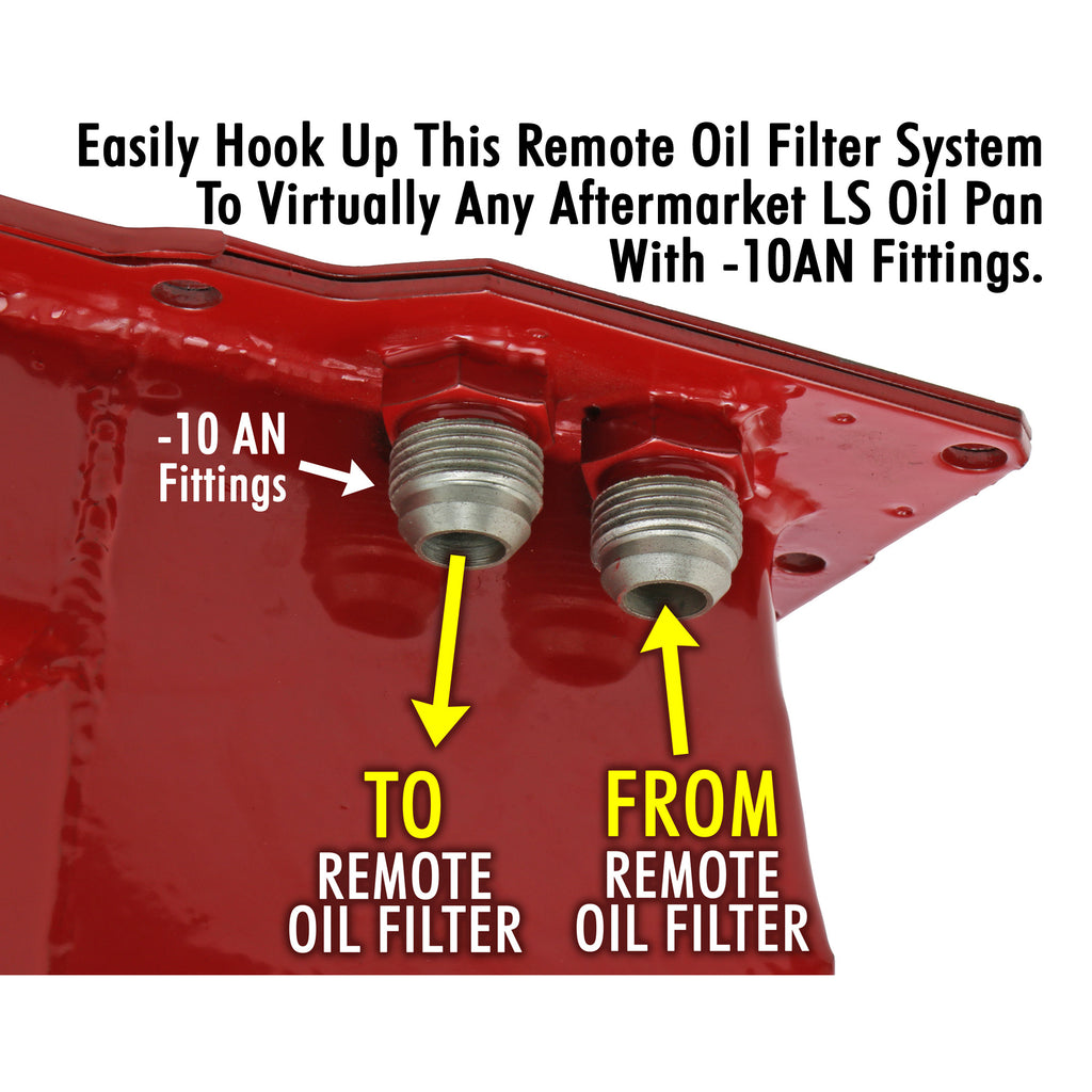 Cast-Aluminum-Oil-Filter-Integration-Kit-For-Ls-Swap-Oil-Pans;-Single-Horizontal195964-Pontiac-Engi