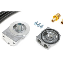 Load image into Gallery viewer, Cast-Aluminum-Oil-Filter-Relocation-Kit;-90-Degree-Bypass195964-Pontiac-Engines