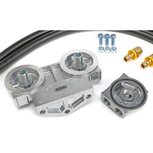 Load image into Gallery viewer, Cast-Aluminum-Oil-Filter-Relocation-Kit;-90-Degree-Bypass195964-Pontiac-Engines