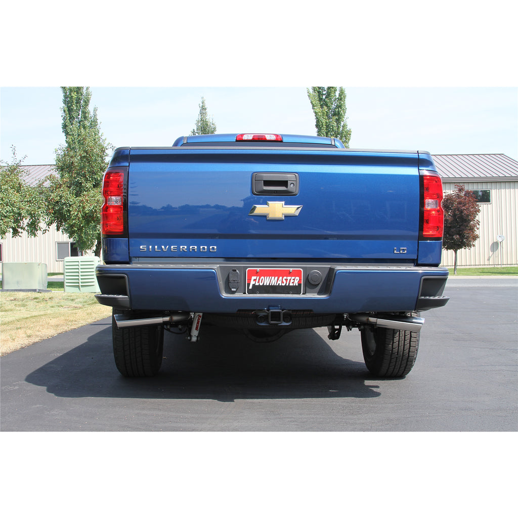 Cat-Back-Dual-Exhaust-;-14-18-SilveradoSierra-1500-ExtendedCrew-Cab-5.3L-;-Dual-Rear-Or-Side-Exit