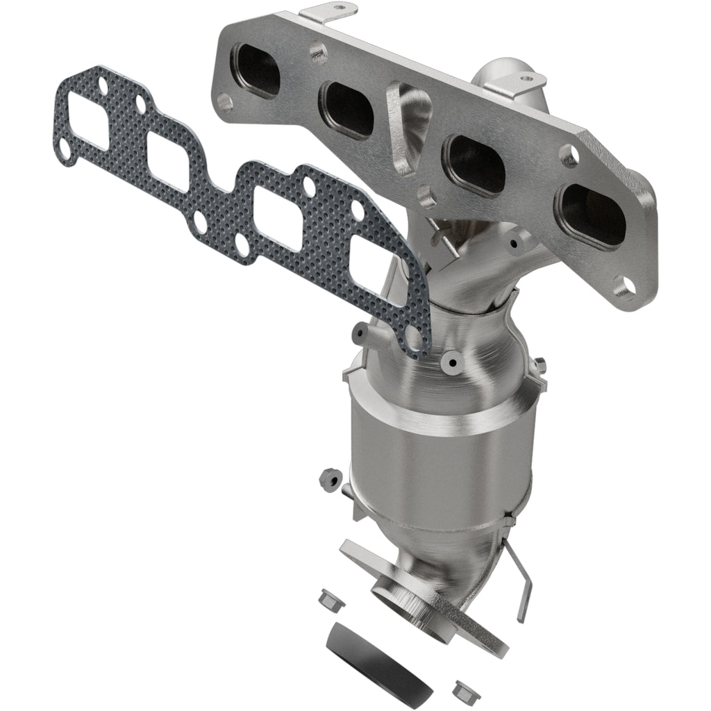 Catalytic-Converter-With-Integrated-Exhaust-Manifold