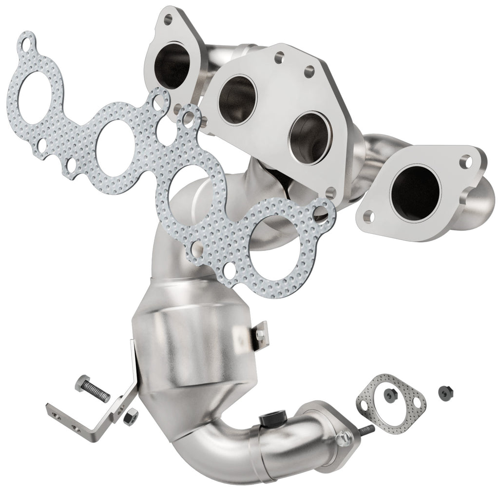 Catalytic-Converter-With-Integrated-Exhaust-Manifold