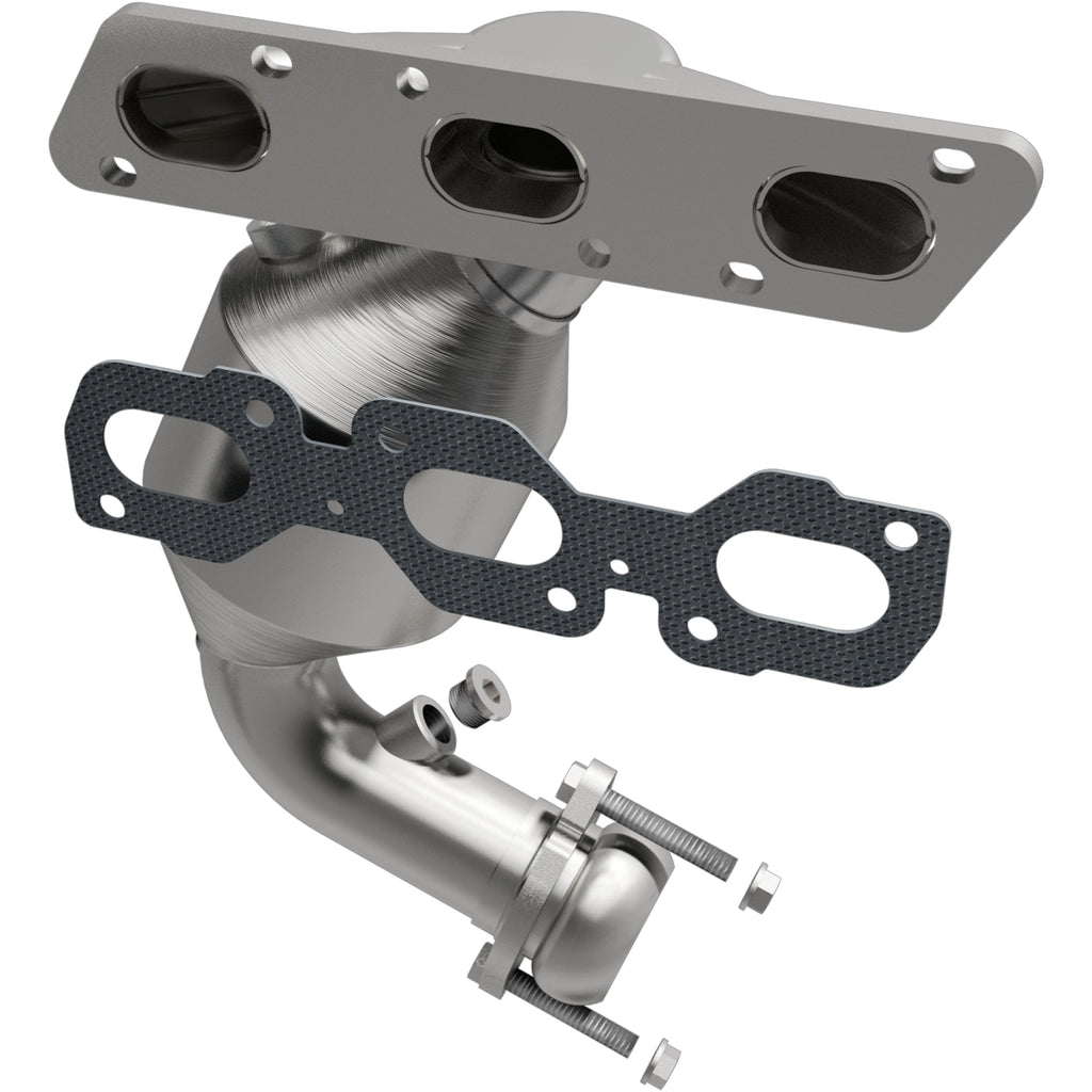 Catalytic-Converter-With-Integrated-Exhaust-Manifold