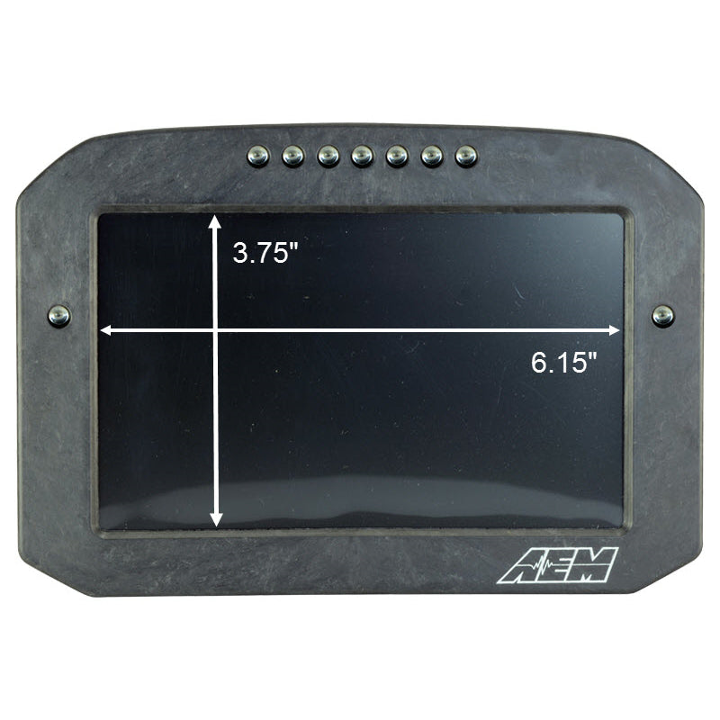 Cd-7Lg-Carbon-Logging-Flush-Digital-Dash-Display-W-Internal-20Hz-Gps--Antenna