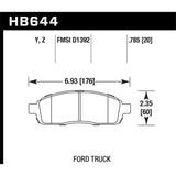 Hawk Performance HB644Z.785 Performance Ceramic Disc Brake Pad