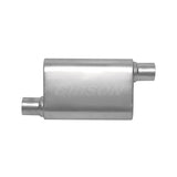 Gibson 55132S CFT Superflow Offset/Offset Oval Muffler; Stainless