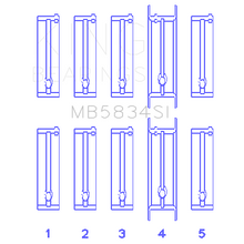 Load image into Gallery viewer, Chevrolet-121CiLn2-134Ci-Housing-Bore-.002-(Size-0.75Mm)-Main-Bearing-Set