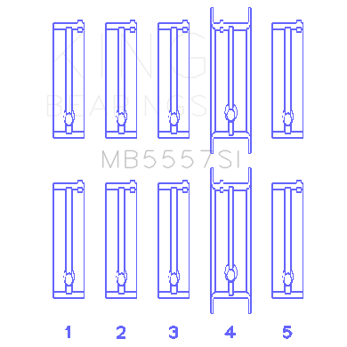 Chevrolet-121CiLn2-134Ci-(Size-0.75Mm)-Main-Bearing-Set