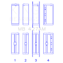 Load image into Gallery viewer, Chevrolet-173-V6-(Size-0.50Mm)-Main-Bearing-Set