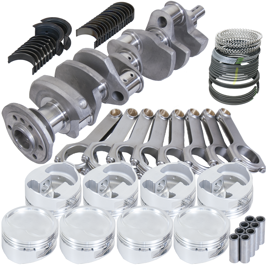Chevrolet-350-2-Piece-Rear-Seal-.060-Bore-4340-Steel-Rotating-Assembly-Kit